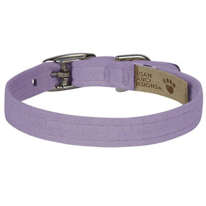 Susan Lanci Designs PlainUltrasuede Dog Collar