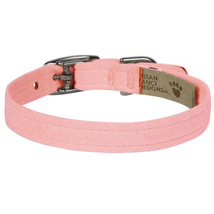 Susan Lanci Designs PlainUltrasuede Dog Collar