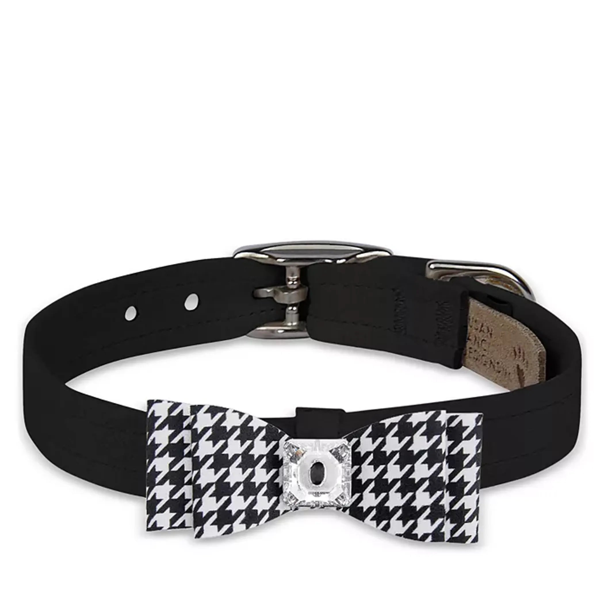 Susan Lanci Designs Houndstooth Big Bow Collar