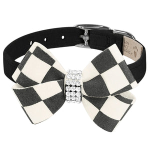 Susan Lanci Designs Windsor Check Nouveau Bow Collar