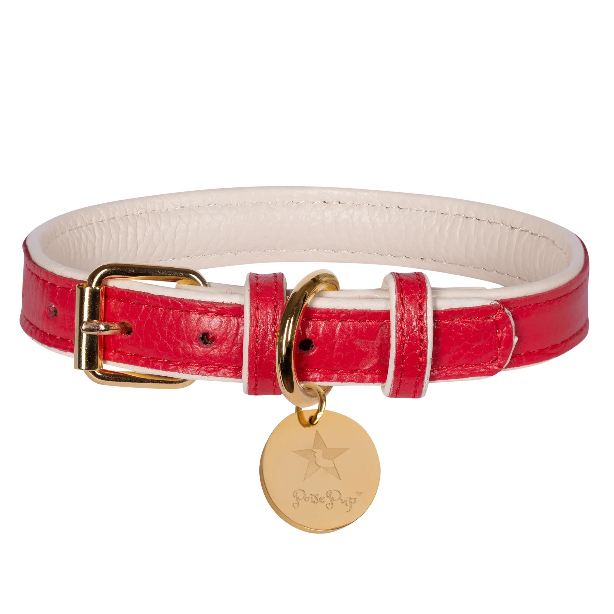 Poise Pup Leather Dog Collar