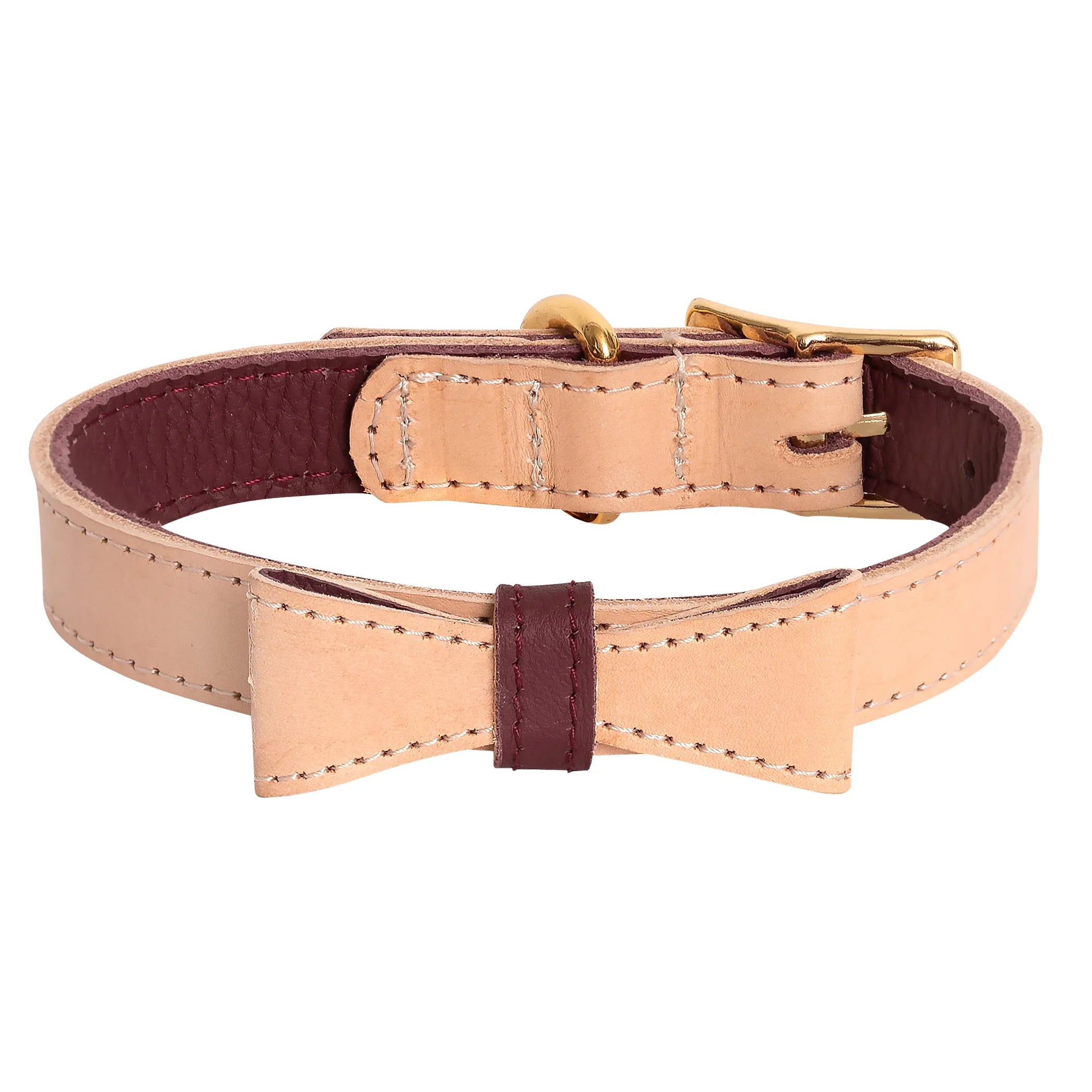 Poise Pup Leather Dog Collar