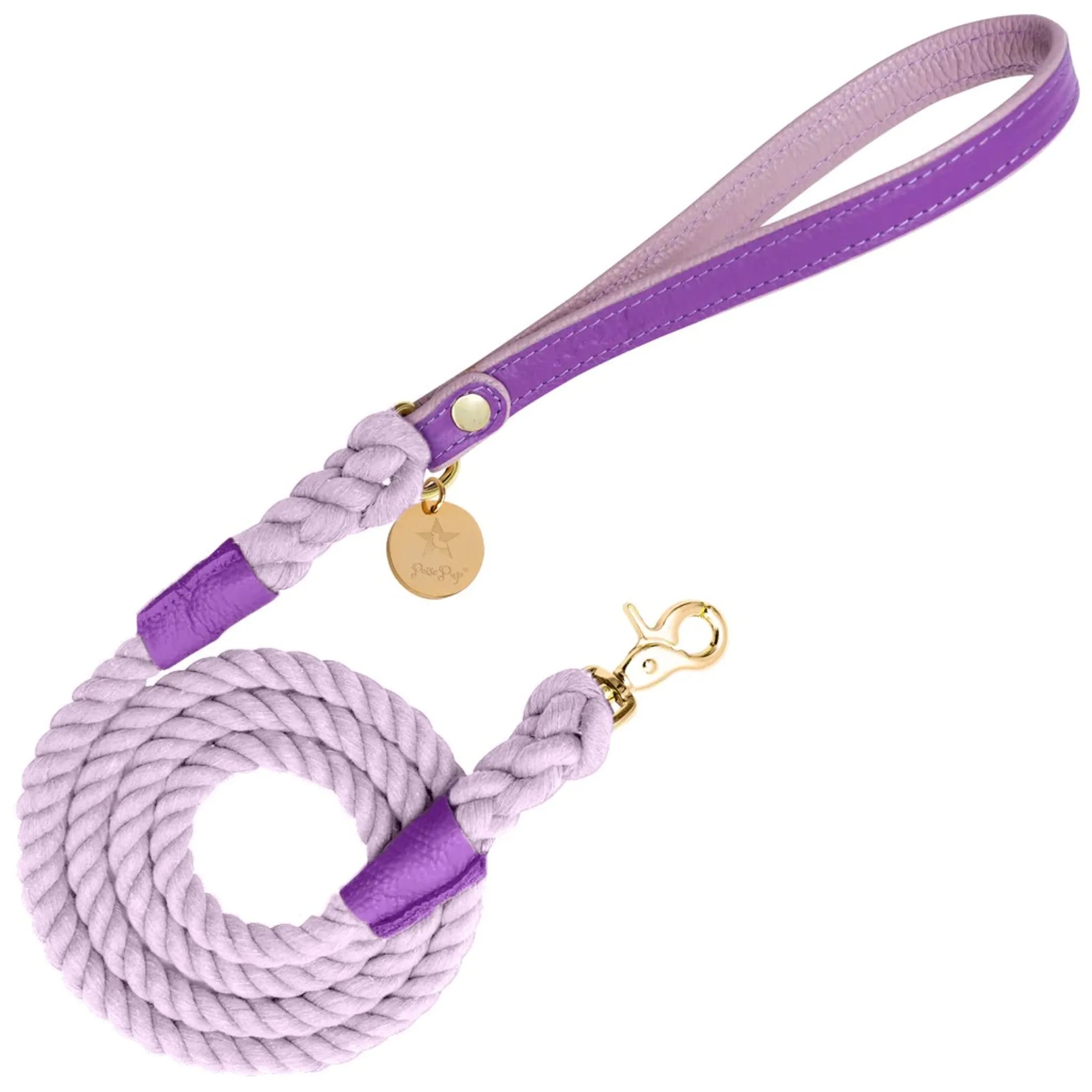 Poise Pup Rope and Leather Dog Leash