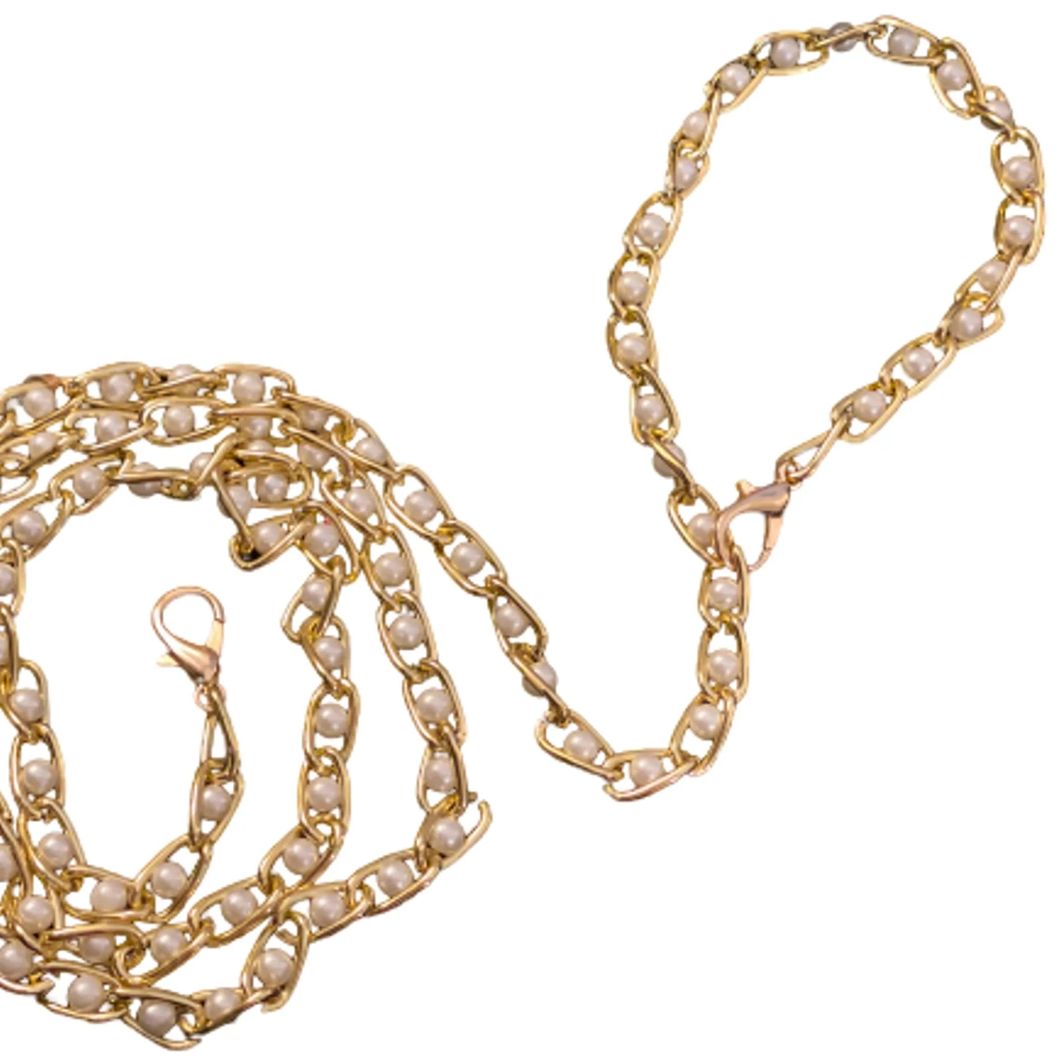 Pearlluxe Gold Chain Dog Leash