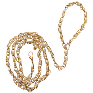 Pearlluxe Gold Chain Dog Leash