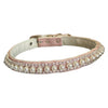 Pretty in Pink Pearl and Rhinestone Vegan Collar