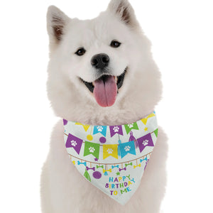 Happy Birthday To Me Dog Bandana