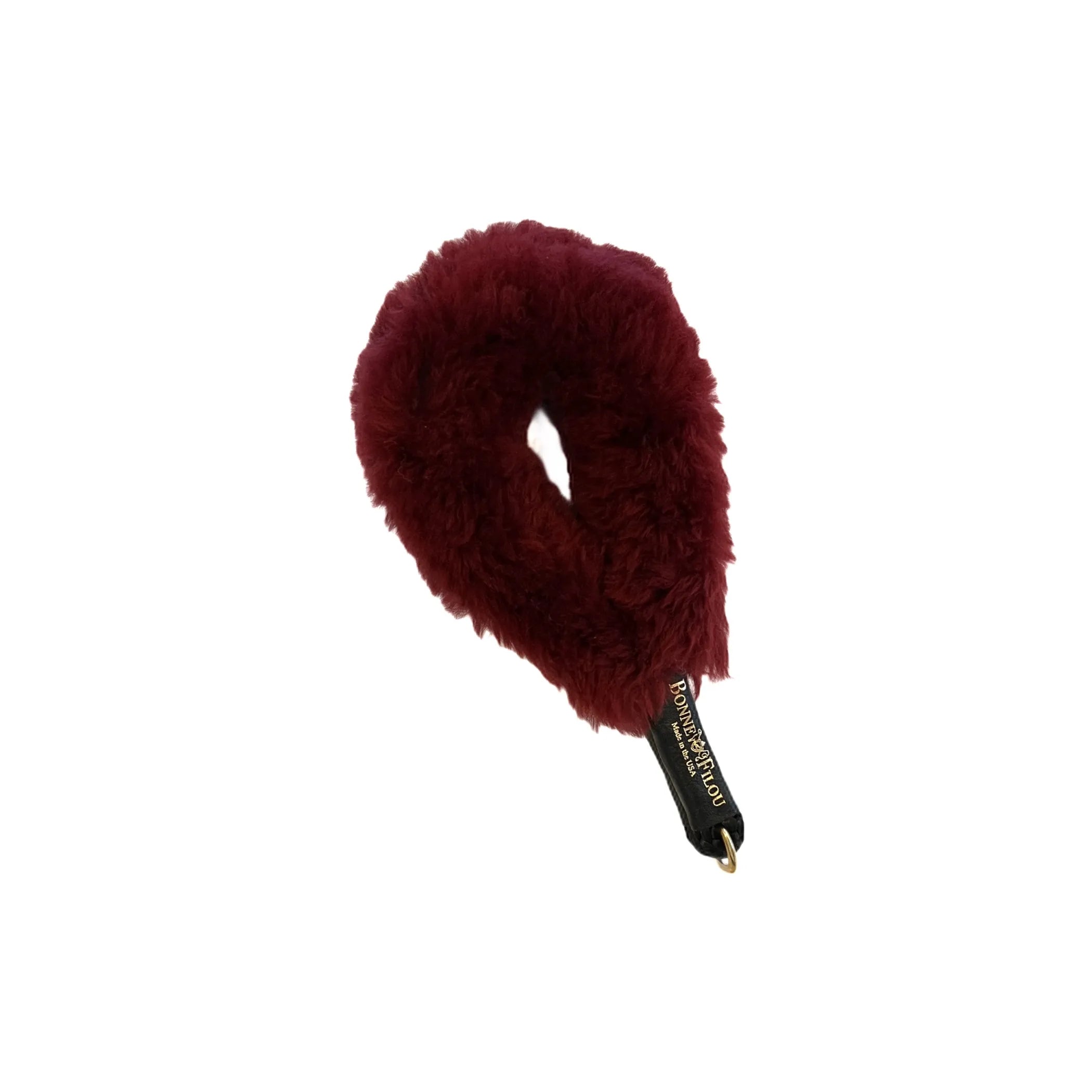 Shearling Fur Grip for Rope Leash